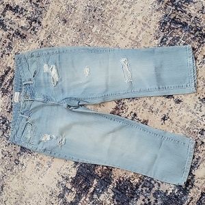 Aeropostale distressed crop jeans women size 7/8